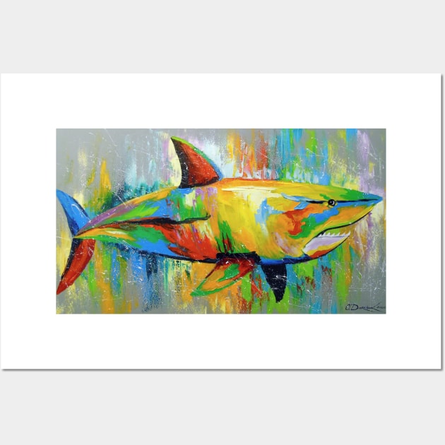 Shark Wall Art by OLHADARCHUKART